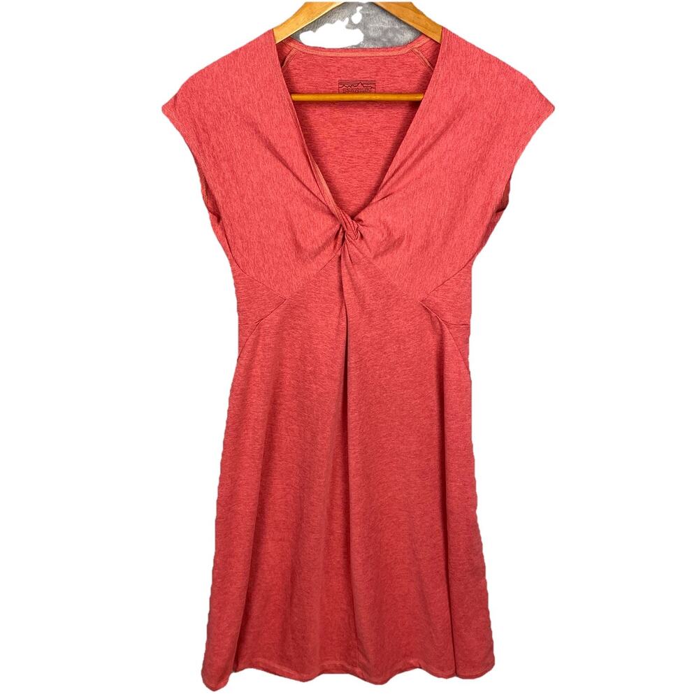 Patagonia Dress Womens S‎ Red Seabrook Bandha Twist Front Gorpcore Casual Preppy
